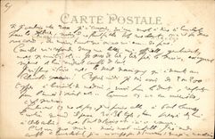 VINTAGE POSTCARD Quimper the Statue of Laennec