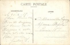 VINTAGE POSTCARD Luneville Places Carmelite friars burnt Militaria