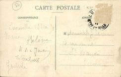 VINTAGE POSTCARD Luneville Caserne Places and Court of the Castle