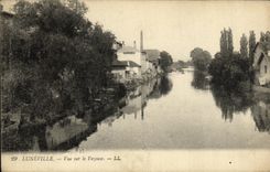 VINTAGE POSTCARD Luneville Seen on Vezouse