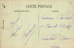 VINTAGE POSTCARD Luneville Thickets the Basin of the Swans