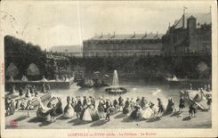 VINTAGE POSTCARD Luneville in XVlll E century the Castle the Rock