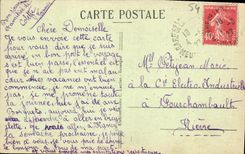 VINTAGE POSTCARD Luneville Thickets the Jet D Water