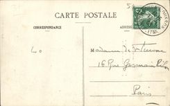 VINTAGE POSTCARD Valle of the Moselle taken of the Ruins of Monsoon