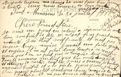 VINTAGE POSTCARD Lorraine lllustree Monsoon seen of the Ruins