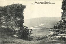 VINTAGE POSTCARD illustrated Lorraine the Moselle of the Ruins of Monsoon