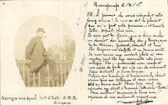 CARTE PHOTO Guingamp Louis Marcel Georges 161eme regiment d infanterie SHR Mamers Militaria