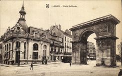 VINTAGE POSTCARD Dijon Carries Guillaume Tramway