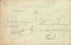 VINTAGE POSTCARD Dijon Carries Guillaume Tramway