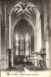 VINTAGE POSTCARD Interior Dijon of L Church Saint Michel
