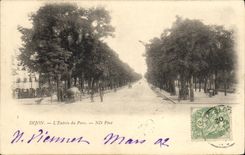VINTAGE POSTCARD Dijon L Entered of the Park