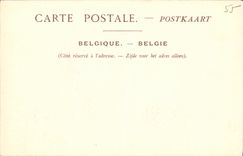 VINTAGE POSTCARD Valley of the Meuse Dining Arrived on Baleau de Namur