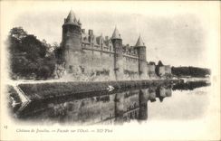 CPA Chateau de Josselin Facade sur l Oust