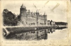 CPA Chateau de Josselin Facade sur l Oust