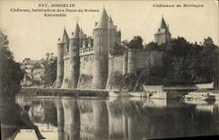 CPA Chateau de Josselin Habitation des Ducs de Rohan Ensemble