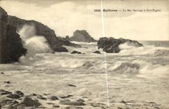 CPA Quiberon La Mer Sauvage a Port Pigeon