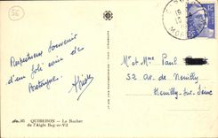 CPA Quiberon Le Rocher de l Aigle Beg er Vil