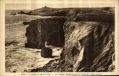 CPA Presqu ile de Quiberon Port Blanc Roche Percee et Pointe de l Observatoire