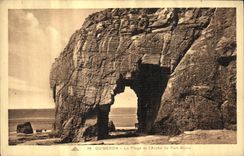 CPA Quiberon La Plage et l Arche de Port Blanc