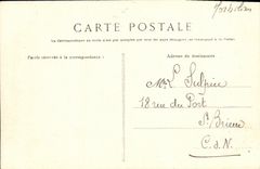 VINTAGE POSTCARD Pontivy Entered of the Public garden Langlier L Church Holy Joseph