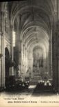 VINTAGE POSTCARD Sainte Anne D Interior Auray of the Basilica the nave