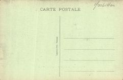 Comedor de Josselin de la POSTAL de la VENDIMIA estatua del guardia Olivier de Clisson