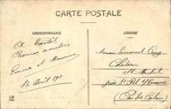 VINTAGE POSTCARD Luchon In front of the Thermal baths and the Quincunxes