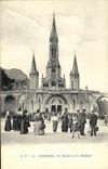 CPA Lourdes Le Rosaire et la Basilique