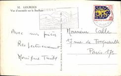 CPA Lourdes Vue d Ensemble sur la Basilique