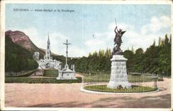CPA Lourdes Saint Michel et La Basilique