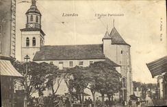 CPA Lourdes L Eglise Paroissiale