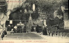 CPA Lourdes La Grotte Miraculause