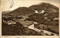 CPA Lourdes Vue Generale et Pic du Jer