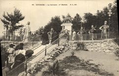 CPA Lourdes Le Calvaire 1ere Station