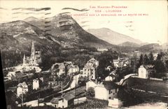 CPA Lourdes Vue Generale La Basilique de la Route de Pau