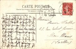 CPA Lourdes Un Miracule et son Brancardier