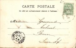 CPA Lourdes Vue generale sur l Esplande du Rosaire Velo