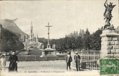 CPA Lourdes St Michel et Esplanade