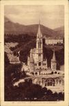 CPA Lourdes Vue Plongeante La Basilique