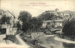 CPA Lourdes Vue de Villas Le Gave et le Fort