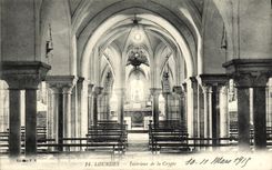 CPA Lourdes Interieur de la Crypte