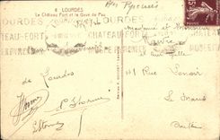 CPA Lourdes Le Chateau Fort de Gave de Pau