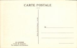 CPA Lourdes L entree des Sanctuaries