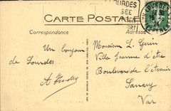 CPA Lourdes La Vallee d Argeles et les Pyrenees vues du Pic du Jer 