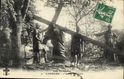 CPA Lourdes 5eme Station du Calvaire
