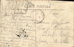 CPA Lourdes L Ange de l Entree du Calvaire