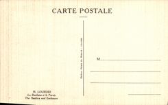 CPA Lourdes La Basilique et le Parvis 