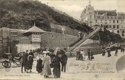 CPA Lourdes La Rampe mobile a la grande Plage