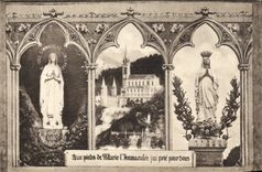 CPA Aux pieds de Marie