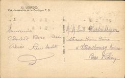 CPA Lourdes Vue d ensemble de la Basilique